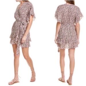 Sabina Musayev Liri Faux Wrap Floral Mini Dress